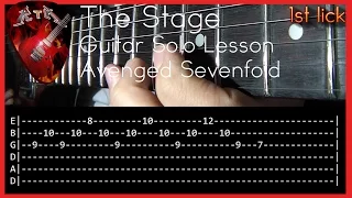 The Stage Guitar Solo Lesson - Avenged Sevenfold (with tabs)