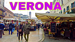 Verona Italy 🇮🇹 Walking Tour - 4K UHD | 4K City Life