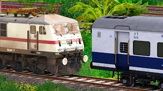 WAP7 LOCO REVERSAL WITH JANSHATABDI | BUMPY RAILROAD | Train Simulator | Railworks 3 | NTG GAMING