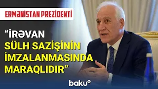 Ermənistan Prezidentindən açıqlama - BAKU TV (03.04.2023)