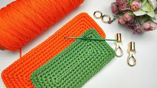 Crochet a rectangular bottom for a bag