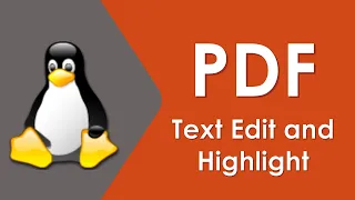 Edit and highlight text in PDF for Linux Mint - Ubuntu 20