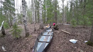 Лодка готова к осенней рыбалке. Готовлю ужин без понтов. 4 серия /Ремонт второй избы 2023/