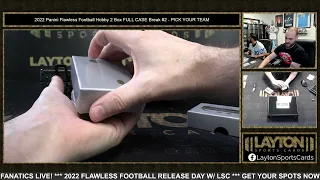 MAHOMES SHIELD GEM! OH MY GOD! 2022 Panini Flawless Football Hobby 2 Box FULL CASE Break #2