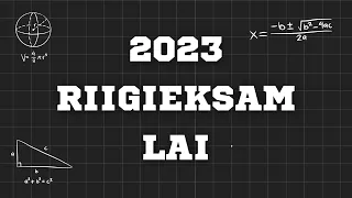 Matemaatika Riigieksam 2023 - Lai