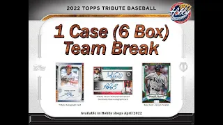2022 Topps TRIBUTE 1 Case (6 Box) TEAM Break #13 eBay 07/09/22