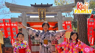 Whole Family Bought Traditional Japanese Kimonos!