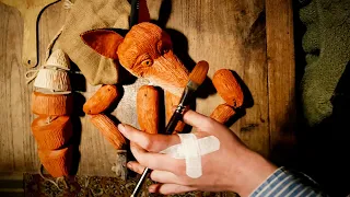 Wooden Fox - making a traditional marionette
