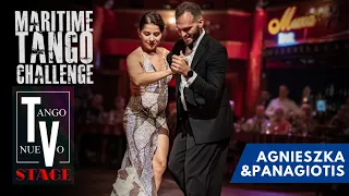 Panagiotis Triantafyllou & Agnieszka Stach dancing milonga -  Maritime Tango Challenge 2023