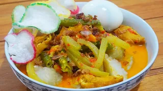 Lebaran Gak Perlu Bingung, Lontong Sayur Pedas Dan Gurih Banget. Menu Spesial Lebaran