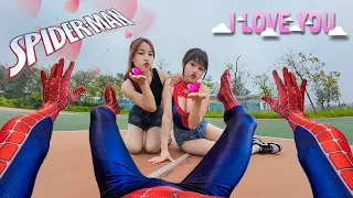 SPIDER-MAN COMPETITION || EVIL GIRLFRIEND CHASES SPIDER-GIRL WANTS ME TO BE HER BOYFRIEND Real Life