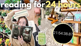 Reading for 24 HOURS challenge 📖🕰️☁️ reading thrillers, cozy fantasy, + more!