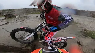 Cowm Quarry trials practice uk 2018 Rainey day