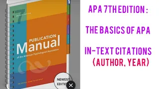 APA 7th Edition: The Basics of APA  in-text citations #joannfor #uopeople