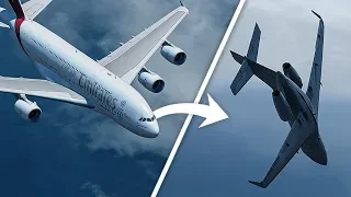 Airbus A380 Causes this Jet to Almost Crash Into the Ocean | Emirates Flight 412 & D-AMSC