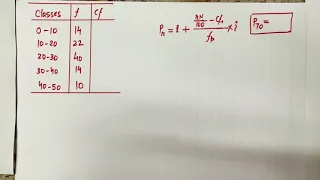 Percentile (Continuously Grouped Data)