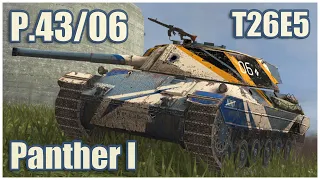 T26E5, Panther I & P.43/06 Anniversario • WoT Blitz Gameplay