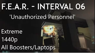 F.E.A.R. - Interval 06 'Unauthorized Personnel' - 1440p, All Collectibles