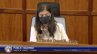 Hybrid Public Hearing - Speaker Therese M. Terlaje - June 4, 2021 11am