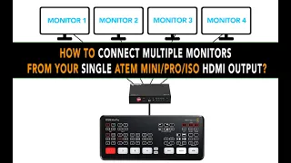 How to display HDMI out to multiple monitors from a single ATEM MINI/PRO/ISO hdmi output?