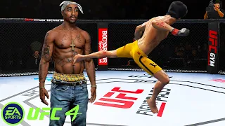 UFC4 Bruce Lee vs 2pac Shakurr EA Sports UFC 4  Epic Fight