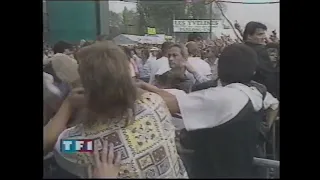 15 09 1991   Journal de 20h00 TF1  Reportage sur la Fête de l'humanité avec Johnny Hallyday