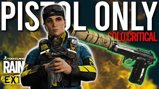 Pistol Only Solo Challenge on Critical Difficulty in Rainbow Six Extraction