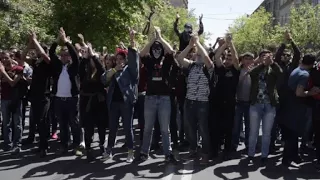 Protesters in Yerevan clash with police following election