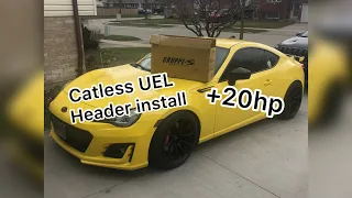 MAKING THE BRZ LOUD!! Gruppe-s UEL header install/sound clips.