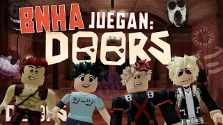 ¡Escapando de un Hotel embrujado! 👁️🚪 -  DOORS【BNHA GAMEPLAY】