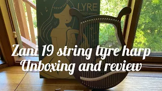 Zani 19 string lyre harp - unboxing and review