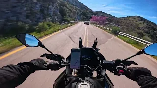 Twisty Roads of Leykada - Tracer 7 GT - Riding With Johnny