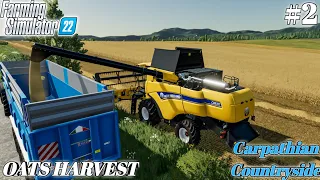 FS22 New Holland Combine Oats Harvest And Sell Oats, Carpathian Farm Ep#2