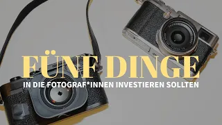 5 Dinge für die es sich lohnt als Fotograf *in etwas mehr auszugeben | Foto Equipment |