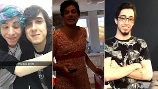 CASTANHARI, CELSO PORTIOLLI E LUCAS INUTILISMO GRAVANDO IMITANDO YOUTUBERS | Canal Nostalgia