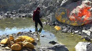 Discovered Incredible Ruby on Abandoned Quarry