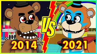 Old FNAF (2014) vs Security Breach (2021) (Parody Animation)