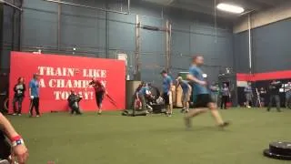 2014 Working Wounded Games - Evan Weighted Sled Pull