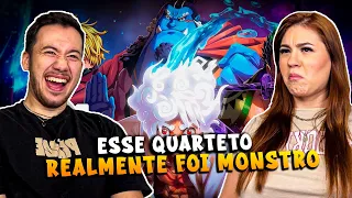 Reagimos à "Luffy, Zoro, Sanji & Jinbe (One Piece) - Quarteto Monstro | M4rkim" // REACT