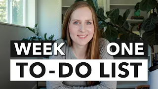 what to focus on in the FIRST WEEK of starting an online business