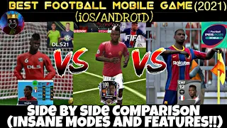 PES MOBILE 21 VS FIFA MOBILE 21 AND DREAM LEAGUE SOCCER 21! THE BEST FOOTBALL GAME ON MOBILE?(2021)