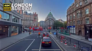 LONDON Bus Ride 🇬🇧 - Route 68 - Bus journey from Norwood to Euston Station, crossing Waterloo Bridge