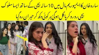 Sarah Khan Behavior With 10 Year Old Fan Everyone Shocked At Sarah Khan