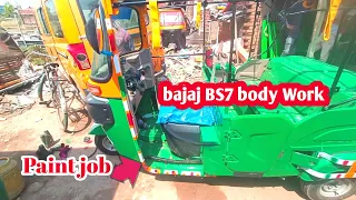 Bajaj Re Compact BS7 OBD Cng Auto !! Body Work And Paint Job