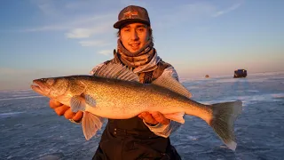 Ice Fishing RED LAKE Walleyes (GARMIN PANOPTIX LIVESCOPE!)