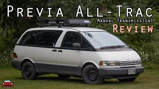 1991 Toyota Previa All-Trac Manual Review - Mid-Engine, Manual, & AWD!