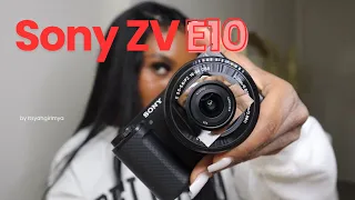 SONY ZV-E10 VLOGGING CAMERA UNBOXING | lenses + accessories + camera quality