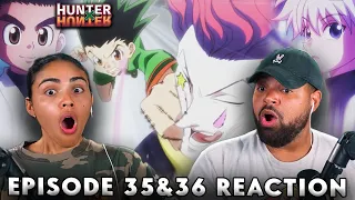 GON VS HISOKA! Hunter x Hunter Episode 35 and 36 REACTION!