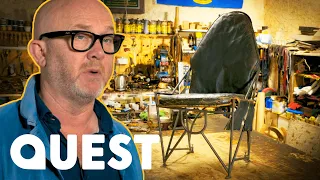 Turning An WW2 Era Avro Anson Seat Into Furniture | Salvage Hunters: The Restorers