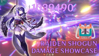 RAIDEN SHOGUN (BAAL) 1M DAMAGE & SHOWCASE! - GENSHIN IMPACT